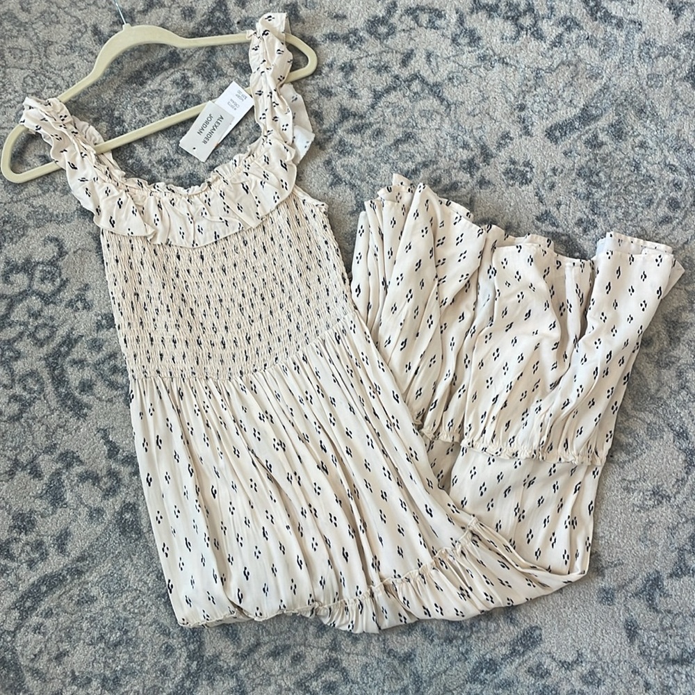 Alexander Jordan cream maxi dress